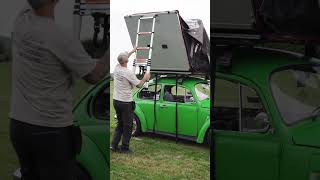 TURN YOUR CAR INTO A CAMPER  #volkswagen  #vanlife #rooftent #diycamper #beetle #howto