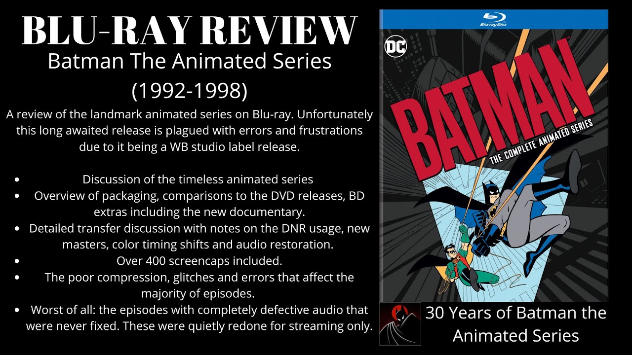 Batman The Complete Animated Series Blu-ray Review - YouTube