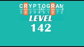 Cryptogram Level 142 Answers ✅ | Go Answer
