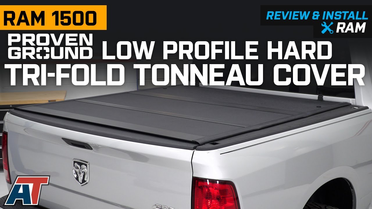 2009-2018 RAM 1500 Proven Ground Low Profile Hard Tri-Fold Tonneau ...