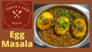 Egg Masala | Anda Masala | Goan style Anda Masala | एग मसाला | Sarita’s Goan Recipe