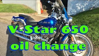 How to change oil 2009 Yamaha V-Star 650