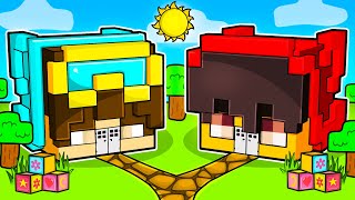Nico vs Cash BABY House Battle in Minecraft!