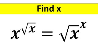 A Nice Algebra Math Question || Math Olympiad |Find the Value of X || How to Solve @TheMathScholar23