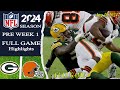 Green Bay Packers Vs Cleveland Browns [ FULL GAME ] | Aug 10,2024 | Preseason Game.