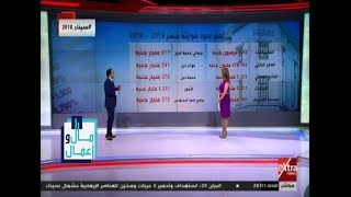 مال وأعمال| تعرف على أهم بنود موازنة مصر 2018 - 2019