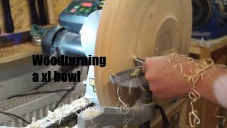 Woodturning a xl bowl | REUPLOAD! | quick version....