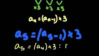 SAT MATH Geometric Recursion Sequence