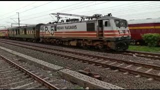 Back To Back Two Font WAP5 Passing Through Udhana Junction