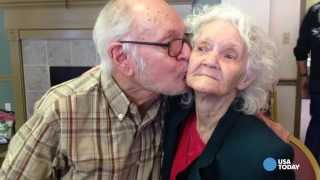 73 years after birth, son kisses mom for first time