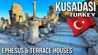 Kusadasi, Turkey 🇹🇷 Ephesus \u0026 Terrace Houses and Turkish Ice Cream