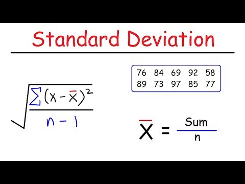 How do you calculate the standard deviation?