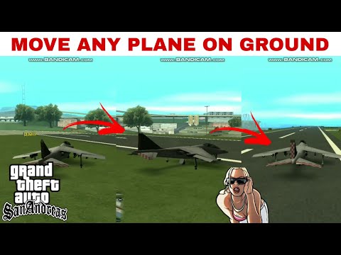 How do you steer a plane on the ground in GTA San Andreas?