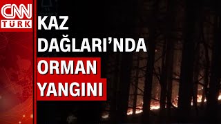 Kaz Dağları’nda korkutan orman yangını