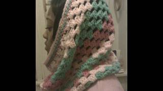 Cowl Crochet Tutorial - Granny on the Straight - Variation 4