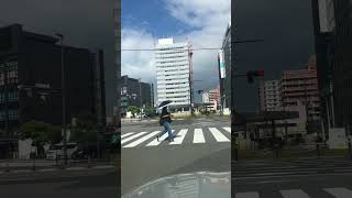 大分市中心部をはしる　大分市　大分県