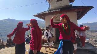 Purkheuli Naach (पुर्खेउली नाच) by young boys  of Paudwar Village with old generation ❤️