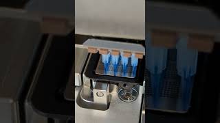 Accufill loading an Open Array with blue dye