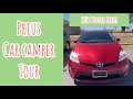 Toyota Prius Car Camper Tour // Minimalist Car Set Up || Living in a Prius