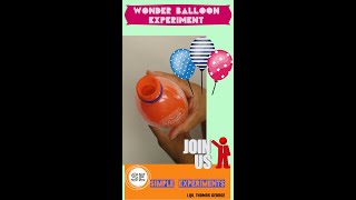 Wonder balloon experiment #shorts