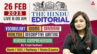 Hindu Editorial Analysis | 26 February 2025 | Vocab, Grammar, Reading, Skimming | By Kinjal Gadhavi