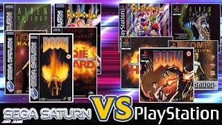 Sega Saturn V PS1 - Side-by-Side Dual Comparison #segasaturn #playstation1 #emulator