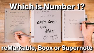 reMarkable vs Supernote vs Boox - Which is the BEST E-Ink Tablet Right Now?