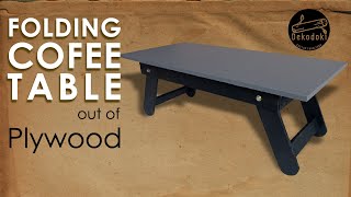 FOLDING COFFEE TABLE OUT OF PLYWOOD