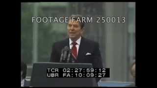 1987 Reagan Berlin Wall Speech 250013-02 | Footage Farm