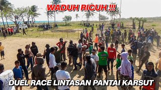 WADUH PENONTON HAMPIR RICUH❗❗❗GARA - GARA TIDAK PUAS DENGAN HASIL DUEL RACE || KUDA PACU INDONESIA