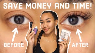 How I do my own lash extensions at home! | Do your own lashes to save time and money! | DIY lashes