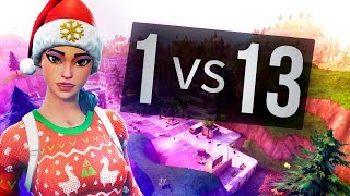 10 KILLS in 1 MINUTE (1V13) Fortnite