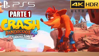 Crash Bandicoot 4: It's About Time | PS5 4k 60 FPS HDR Walkthrough Gameplay Sin Comentarios Parte 1