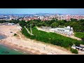 summertime in burgas bulgaria drone 4k