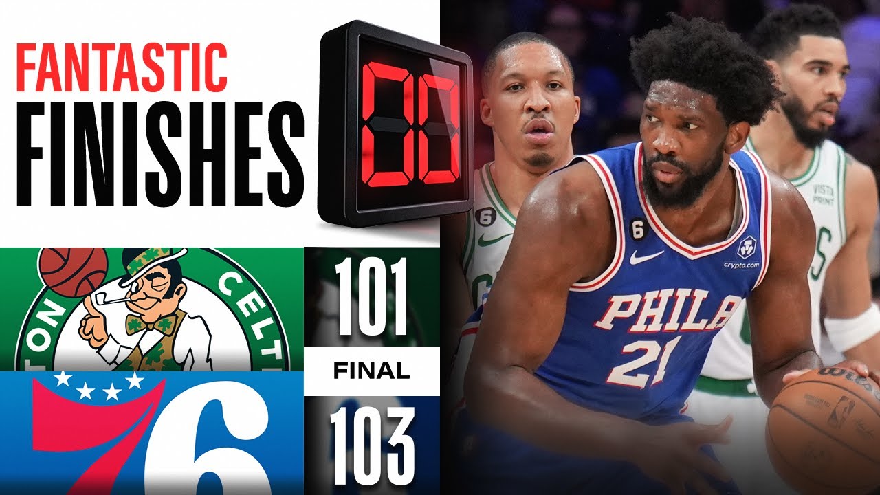 INSANE ENDING! Final 1:53 Celtics Vs 76ers | April 4, 2023 - YouTube