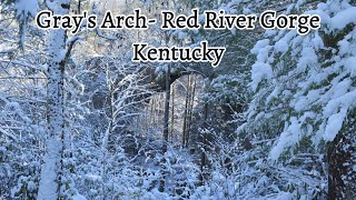 Gray's Arch Trail in Winter - Red River Gorge, Kentucky