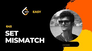 JAVA | 645. Set Mismatch | HINDI | leedcode