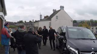 Jim Carrey Attends The Funeral For His Ex Girlfriend Cathriona White In Cappawhite Ireland