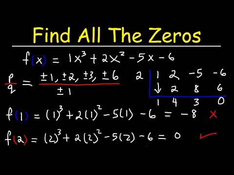 How do you find the zeros of a polynomial step by step?