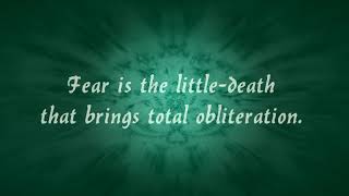 Bene Gesserit Litany Against Fear (Dune) - As performed by MissNilla