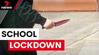 Shocking school lockdown in Western Sydney | 7 News Australia