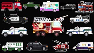 Emergency Vehicles - Rescue Trucks - Fire, Police & Ambulance