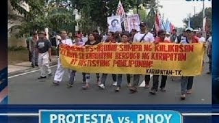 Saksi: Bahay ni PNoy sa QC, sinugod ng mga raliyista