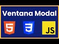 How to CREATE a MODAL window ✅ [ HTML CSS AND JavaScript ]