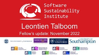 Fellow's Update: Leontien Talboom - SSI Fellows Community Call November 2022