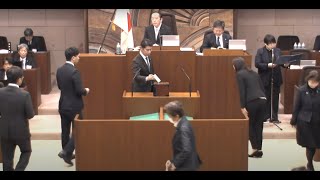 令和5年12月1日 12月定例会 議長の辞職 議長退任の挨拶、議長選挙、議長就任の挨拶、副議長の辞職、副議長退任の挨拶、副議長選挙、副議長就任の挨拶、新旧正副議長に対する感謝とお祝いの言葉