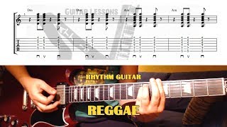 Reggae Rhythm GUITAR LESSON with TAB