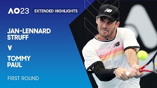 Jan-Lennard Struff v Tommy Paul Extended Highlights | Australian Open 2023 First Round