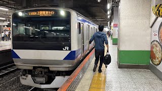 JR常磐線E531系0番台水カツK424編成 北千住駅発車