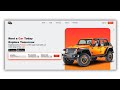 How to Create Amazing Car Rental website using HTML, CSS, and JavaScript